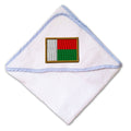 Baby Hooded Towel Madagascar Embroidery Kids Bath Robe Cotton