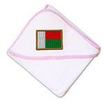 Baby Hooded Towel Madagascar Embroidery Kids Bath Robe Cotton - Cute Rascals