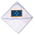 Baby Hooded Towel Micronesia Embroidery Kids Bath Robe Cotton
