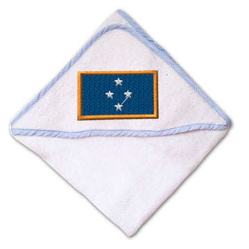 Baby Hooded Towel Micronesia Embroidery Kids Bath Robe Cotton