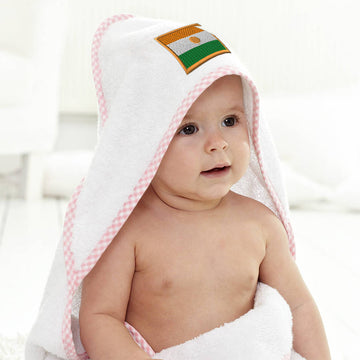 Baby Hooded Towel Niger Embroidery Kids Bath Robe Cotton