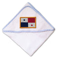 Baby Hooded Towel Panama Embroidery Kids Bath Robe Cotton