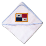 Baby Hooded Towel Panama Embroidery Kids Bath Robe Cotton - Cute Rascals