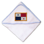 Baby Hooded Towel Panama Embroidery Kids Bath Robe Cotton - Cute Rascals
