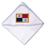 Baby Hooded Towel Panama Embroidery Kids Bath Robe Cotton - Cute Rascals