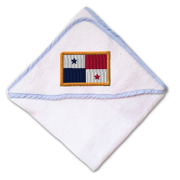Baby Hooded Towel Panama Embroidery Kids Bath Robe Cotton - Cute Rascals