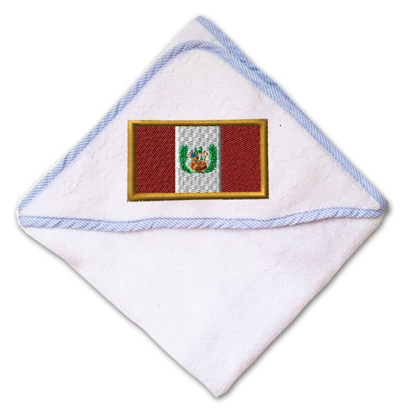 Baby Hooded Towel Peru Embroidery Kids Bath Robe Cotton - Cute Rascals