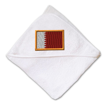 Baby Hooded Towel Qatar Embroidery Kids Bath Robe Cotton