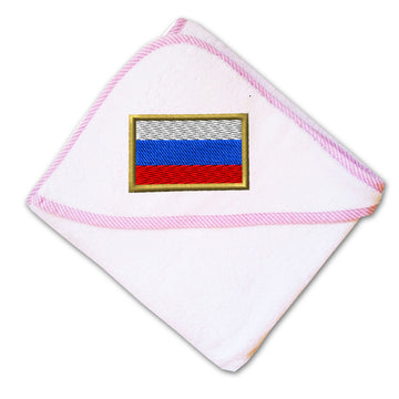 Baby Hooded Towel Russia Embroidery Kids Bath Robe Cotton