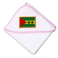 Baby Hooded Towel Sao Tome Embroidery Kids Bath Robe Cotton