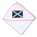 Baby Hooded Towel Scotland Embroidery Kids Bath Robe Cotton