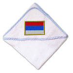 Baby Hooded Towel Serbia Embroidery Kids Bath Robe Cotton - Cute Rascals