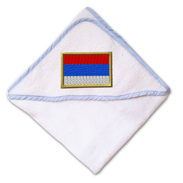 Baby Hooded Towel Serbia Embroidery Kids Bath Robe Cotton - Cute Rascals