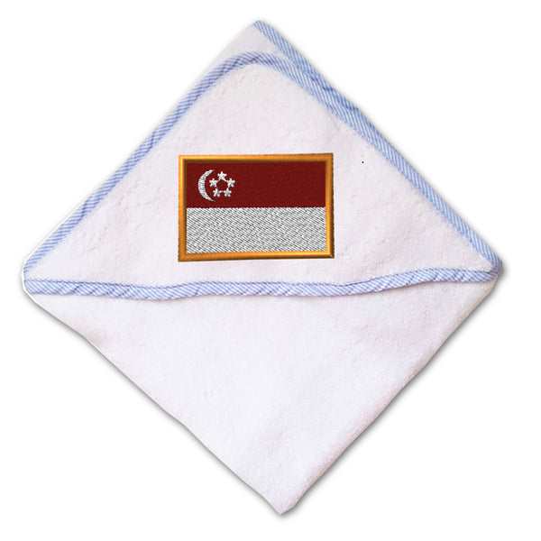 Baby Hooded Towel Singapore Embroidery Kids Bath Robe Cotton - Cute Rascals