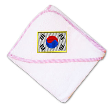 Baby Hooded Towel South Korea Embroidery Kids Bath Robe Cotton