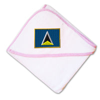 Baby Hooded Towel St Lucia Embroidery Kids Bath Robe Cotton - Cute Rascals