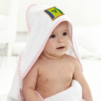 Baby Hooded Towel St Vincent Embroidery Kids Bath Robe Cotton - Cute Rascals