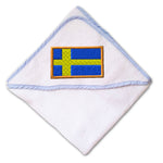 Baby Hooded Towel Sweden Embroidery Kids Bath Robe Cotton - Cute Rascals
