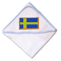 Baby Hooded Towel Sweden Embroidery Kids Bath Robe Cotton - Cute Rascals