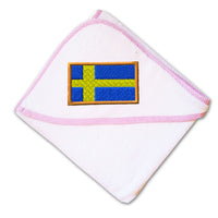 Baby Hooded Towel Sweden Embroidery Kids Bath Robe Cotton - Cute Rascals