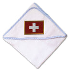 Baby Hooded Towel Swiss Embroidery Kids Bath Robe Cotton - Cute Rascals