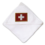 Baby Hooded Towel Swiss Embroidery Kids Bath Robe Cotton - Cute Rascals