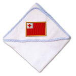 Baby Hooded Towel Tonga Embroidery Kids Bath Robe Cotton - Cute Rascals