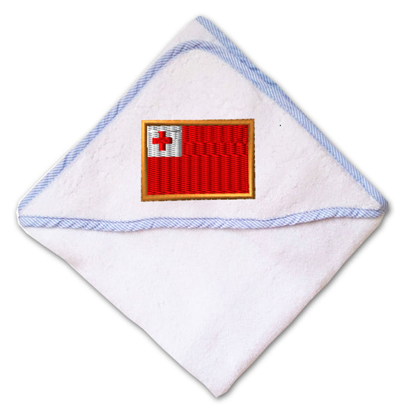 Baby Hooded Towel Tonga Embroidery Kids Bath Robe Cotton - Cute Rascals