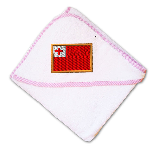 Baby Hooded Towel Tonga Embroidery Kids Bath Robe Cotton - Cute Rascals