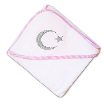 Baby Hooded Towel Turkey Ay Yildiz Embroidery Kids Bath Robe Cotton