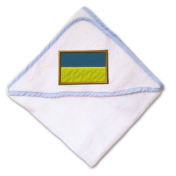 Baby Hooded Towel Ukraine Embroidery Kids Bath Robe Cotton