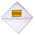 Baby Hooded Towel Vietnam Flag Embroidery Kids Bath Robe Cotton