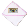 Baby Hooded Towel Virgin Island Embroidery Kids Bath Robe Cotton