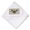 Baby Hooded Towel Virgin Island Embroidery Kids Bath Robe Cotton
