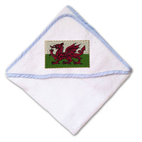 Baby Hooded Towel Wales Embroidery Kids Bath Robe Cotton - Cute Rascals
