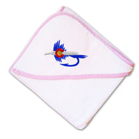 Baby Hooded Towel Colorado Flag Fishing Fly Embroidery Kids Bath Robe Cotton - Cute Rascals