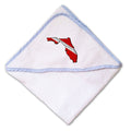 Baby Hooded Towel Fl State Scuba Dive Flag Map Embroidery Kids Bath Robe Cotton