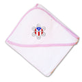 Baby Hooded Towel Puerto Rico Flag Sol Taino A Embroidery Kids Bath Robe Cotton
