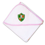 Baby Hooded Towel Ireland Flag Style 3 Embroidery Kids Bath Robe Cotton - Cute Rascals