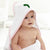 Baby Hooded Towel Green Africa Continent Embroidery Kids Bath Robe Cotton - Cute Rascals