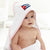 Baby Hooded Towel Cuba Cuban Flag Flame Embroidery Kids Bath Robe Cotton - Cute Rascals