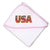 Baby Hooded Towel Usa American Flag Embroidery Kids Bath Robe Cotton - Cute Rascals