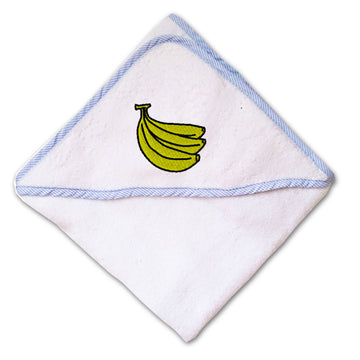 Baby Hooded Towel Bananas Embroidery Kids Bath Robe Cotton