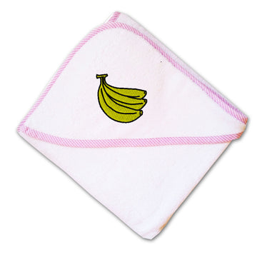 Baby Hooded Towel Bananas Embroidery Kids Bath Robe Cotton