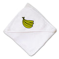 Baby Hooded Towel Bananas Embroidery Kids Bath Robe Cotton
