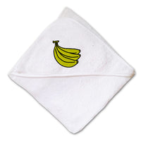 Baby Hooded Towel Bananas Embroidery Kids Bath Robe Cotton - Cute Rascals