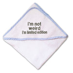 Baby Hooded Towel I'M Limited Edition Embroidery Kids Bath Robe Cotton - Cute Rascals