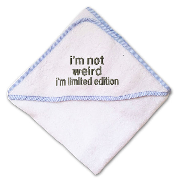Baby Hooded Towel I'M Limited Edition Embroidery Kids Bath Robe Cotton - Cute Rascals