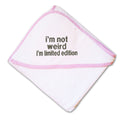 Baby Hooded Towel I'M Limited Edition Embroidery Kids Bath Robe Cotton