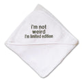 Baby Hooded Towel I'M Limited Edition Embroidery Kids Bath Robe Cotton